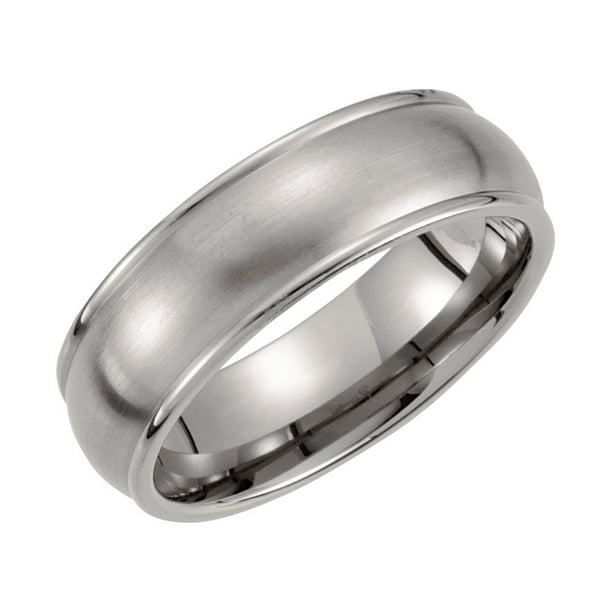 Jewels By Lux Tungsten Hammered Finish Comfort-fit 7mm Wedding Band Ring Jewels By Lux Tungsten Hammered Finish Comfort-fit 7mm Wedding Band Ring